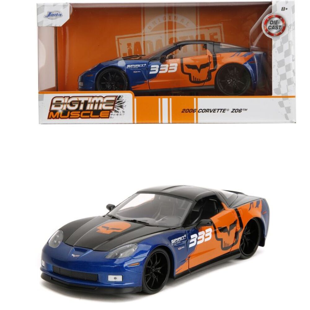Big Time Muscle - 1:24 2006 Chevy Corvette Z06 Die-Cast Car  COLLECTIBLES